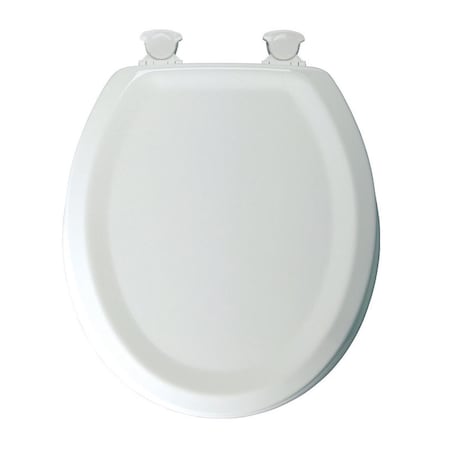 Mayfair Mayfair by Bemis Traditional Round White Enameled Wood Toilet Seat 25EC-000